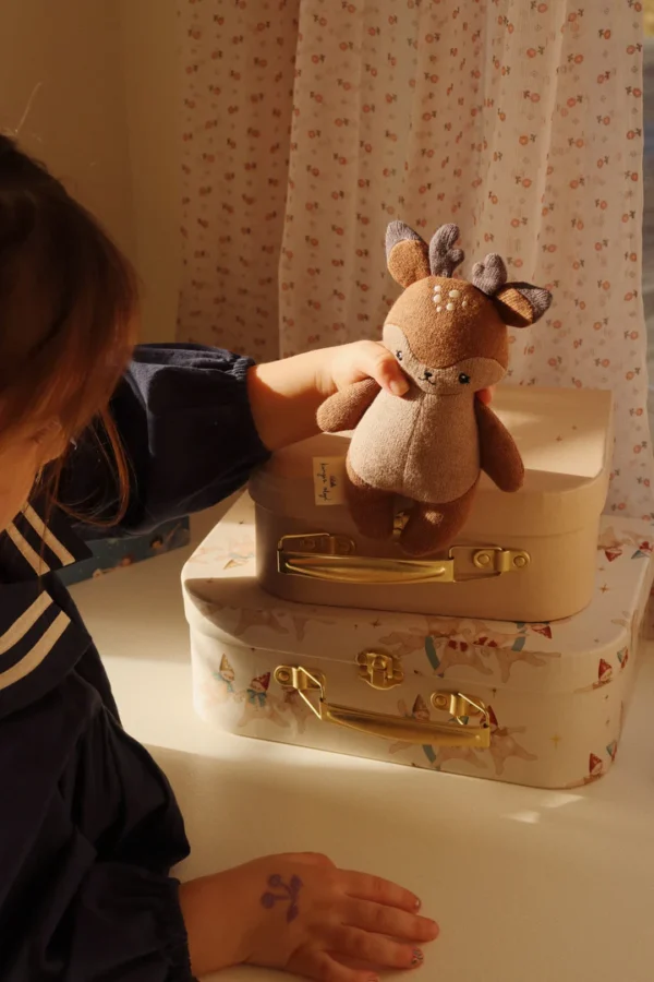 Weiches Strick Reh Kuscheltier Niedliches Stofftier zum Liebhaben - Image 2