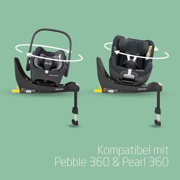 Maxi-Cosi FamilyFix 360 i-Size Basis, Drehbares Autositzsystem, ISOFIX station 360 grad, 0–4 Jahre (40–105 cm), FlexiSpin-Drehung mit nur einer Hand - Image 6